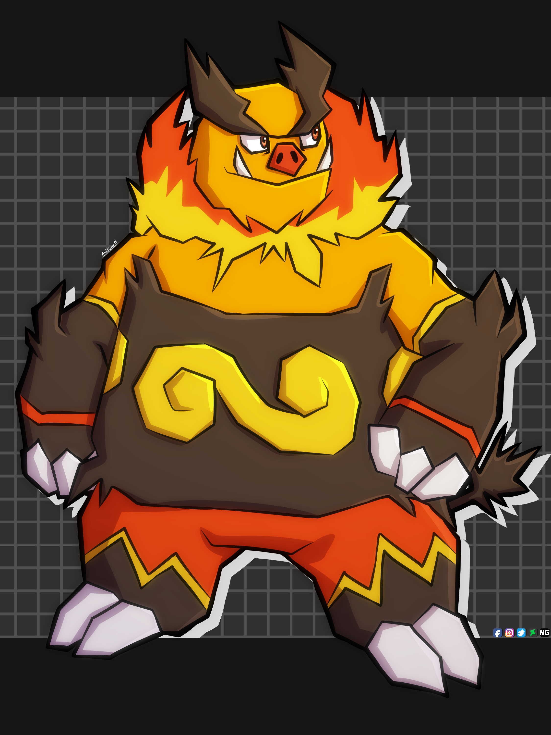 Emboar - Fanart by AniLover16 on DeviantArt
