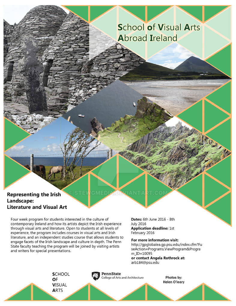 Penn State Study Abroad Ireland poster Final by StewGMedia on DeviantArt