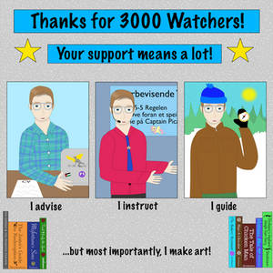 Thanks for 3K Watchers! (Meet the Artist)