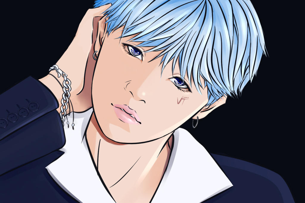 BTS DNA anime version : SUGA by VT-Celecis on DeviantArt