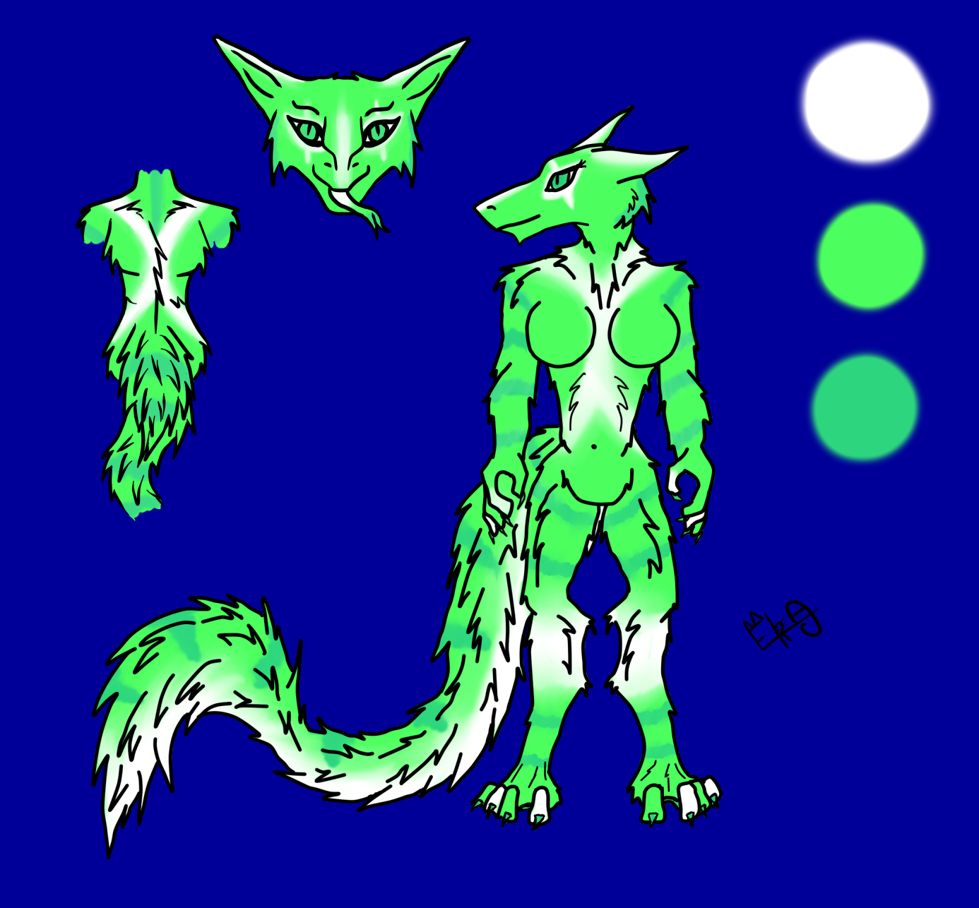 Female Sergal adopt 1 (10 points) |||OPEN|||