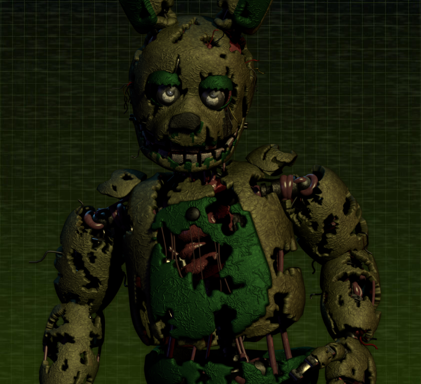 Spring Trap Render Simple (blender / fnaf) springtrap extras remake by cyanmice on DeviantArt