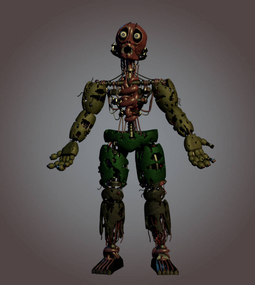 (blender / fnaf3) springtrap anniversary render by cyanmice on DeviantArt
