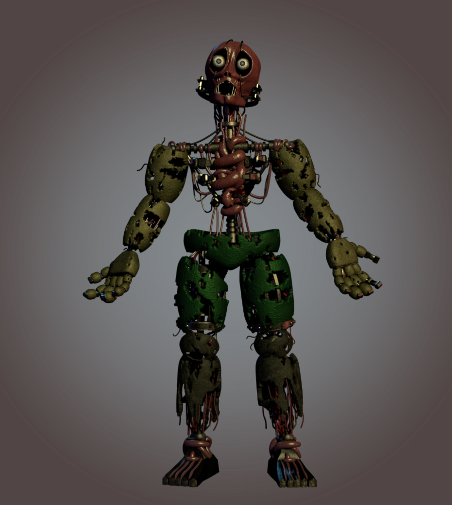 Springtrap Fnaf Simulator (blender / fnaf3) springtrap anniversary render by cyanmice on DeviantArt