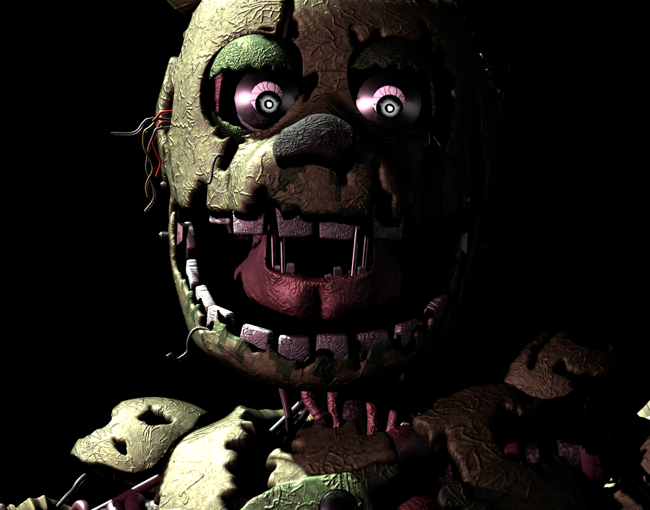 (blender / fnaf 3) springtrap rare screen render by cyanmice on DeviantArt