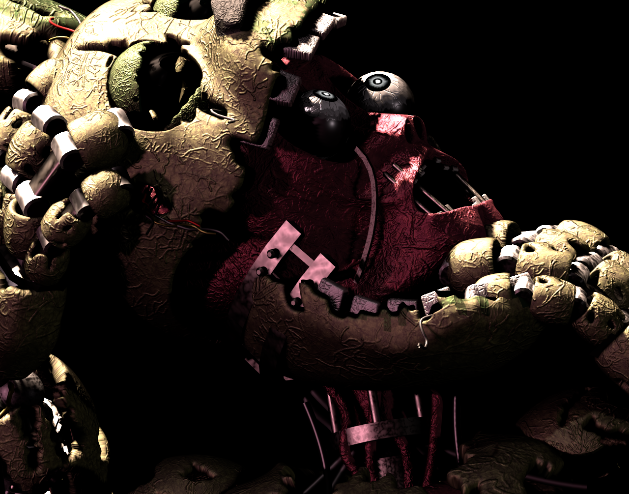 (blender / fnaf 3) springtrap rare screen render by cyanmice on DeviantArt