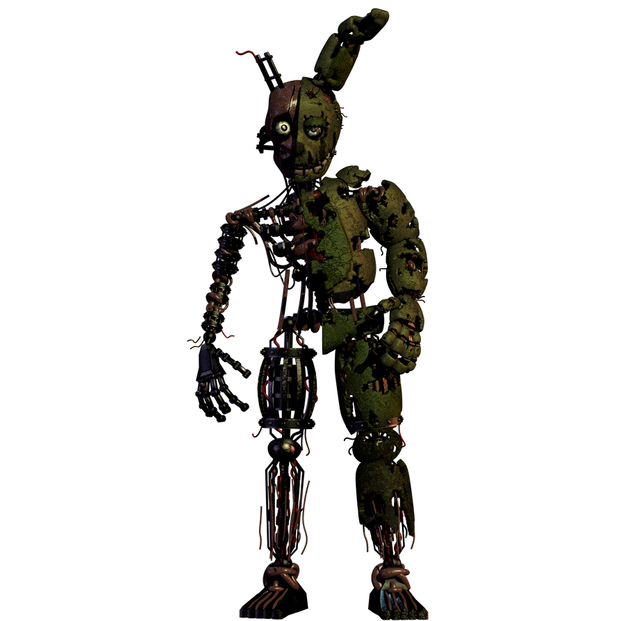 (Blender / fnaf 3) split springtrap by cyanmice on DeviantArt