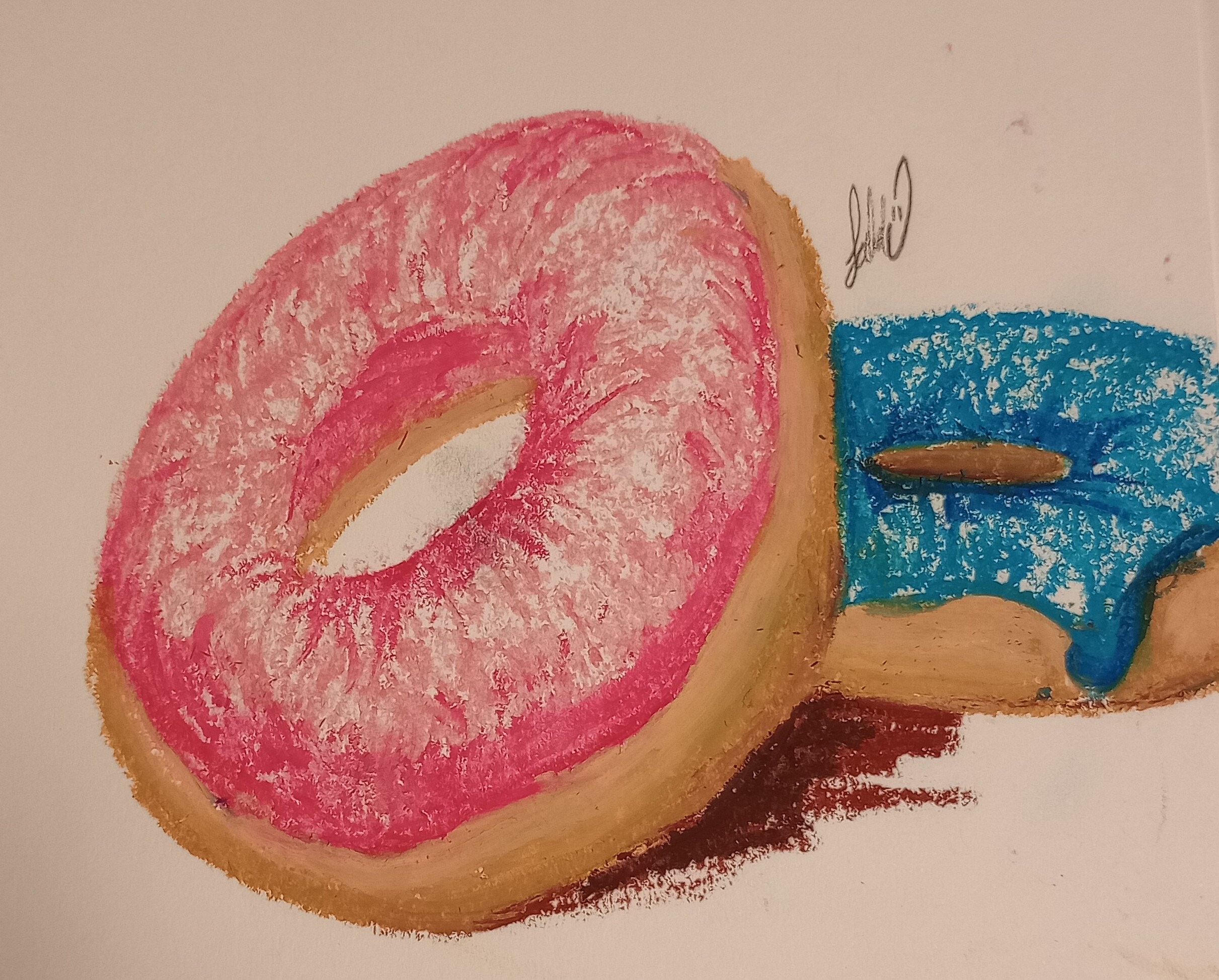 How to Draw a Doughnut with Colored Pencils