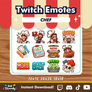 CHEF - Emotes for Twitch Discord KIK Cooking ETSY