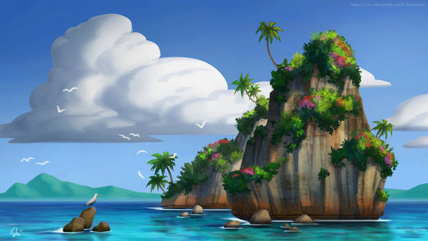 Tropical island