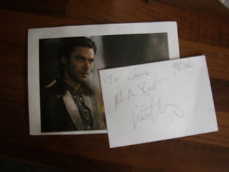 Aidan's second autograph to me