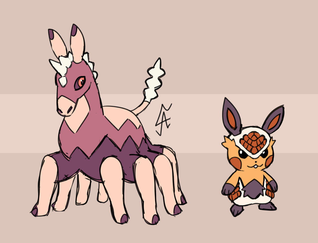 fleshmon: sleipnir horse and pikaclone