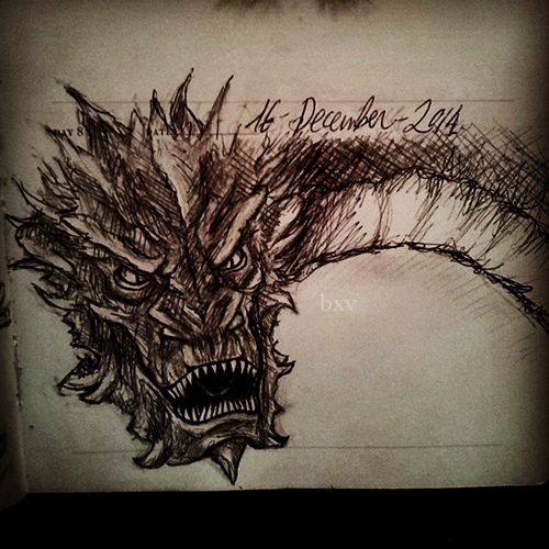 ''I am fire, I am death, I am a doodle'' Smaug