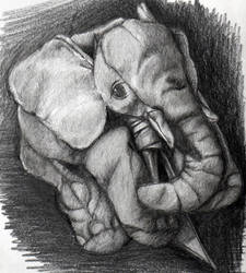 Stuffed Elephant - sketch