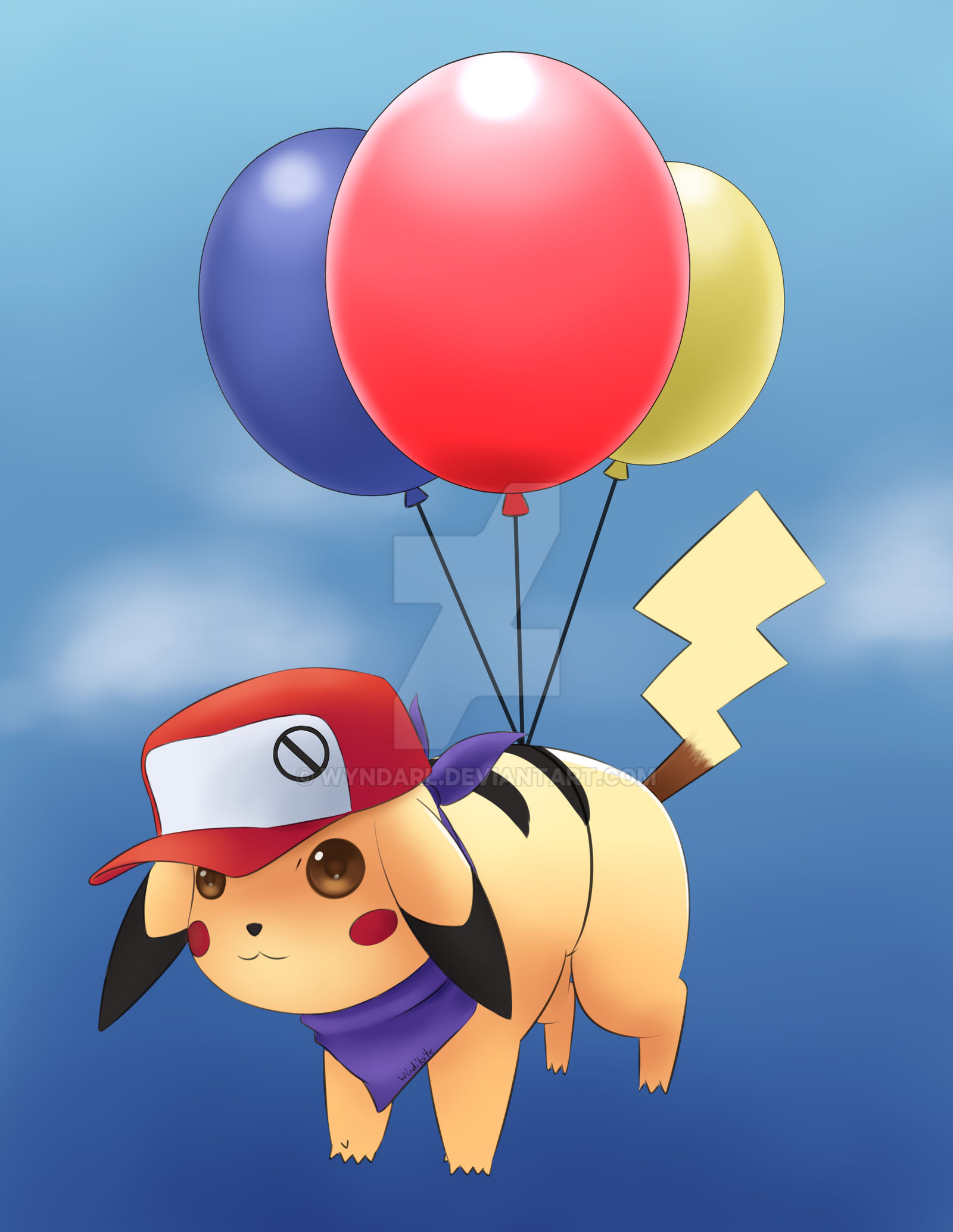 Floating Pikachu Flying Pikachu by Wyndarl on DeviantArt