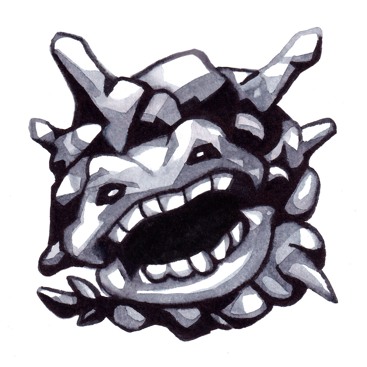 Steelix Gen 1 Style Watercolour Ink by gabyswizo on DeviantArt