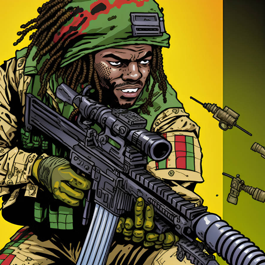 Cod Geass Rasta Rasta Soldier Machine Gun by butter613 on DeviantArt