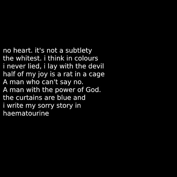 Subtlety No Heart. It's Not A Subtlety The Whitest. I Think by Madmansmisc on ...