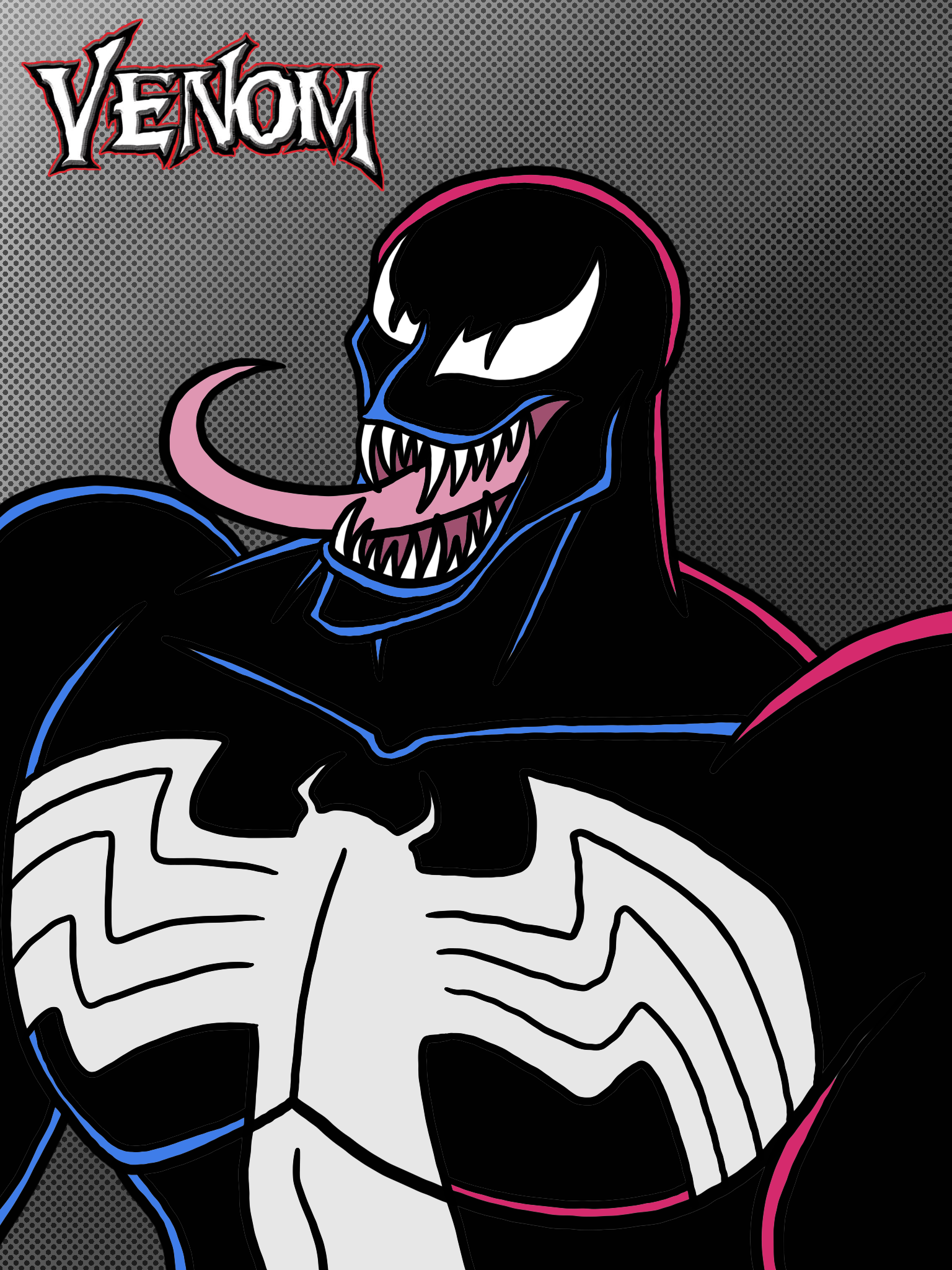 Venom (Spider-Man: The Animated Series style) by MelSpyRose on DeviantArt