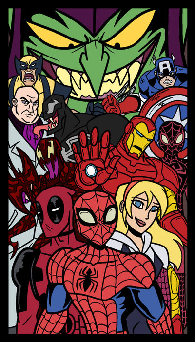 The Spectacular Spider-Man Season 3 (colored) by MelSpyRose on DeviantArt