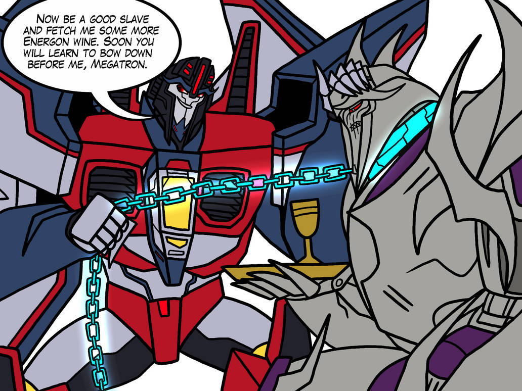 Starscream makes Megatron his Slave by MelSpyRose on DeviantArt