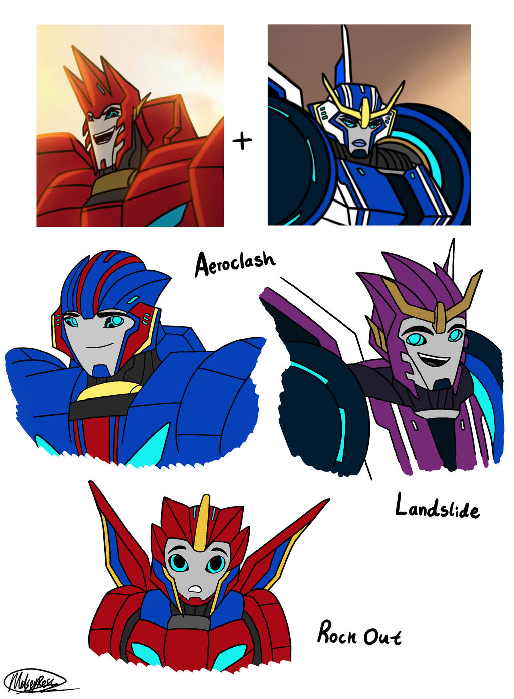 TFP/TF:RiD: Next Gen - Sideswipe x Strongarm by MelSpyRose on DeviantArt