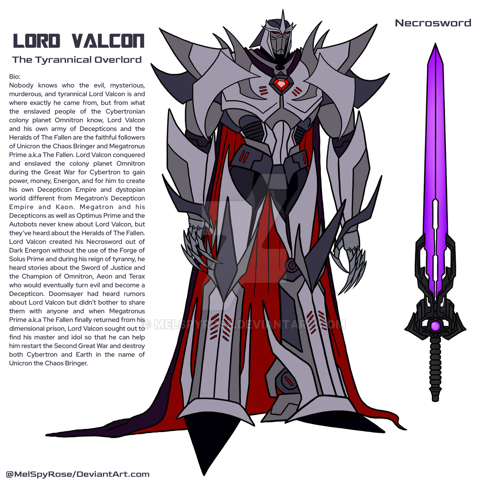 Lord Valcon the Tyrannical Overlord by MelSpyRose on DeviantArt
