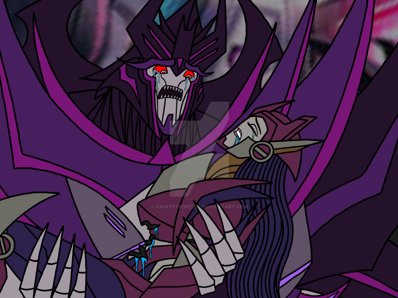 Megatronus Rung Megatronus Prime mourns for Solus Prime by PaintStroke203 on DeviantArt