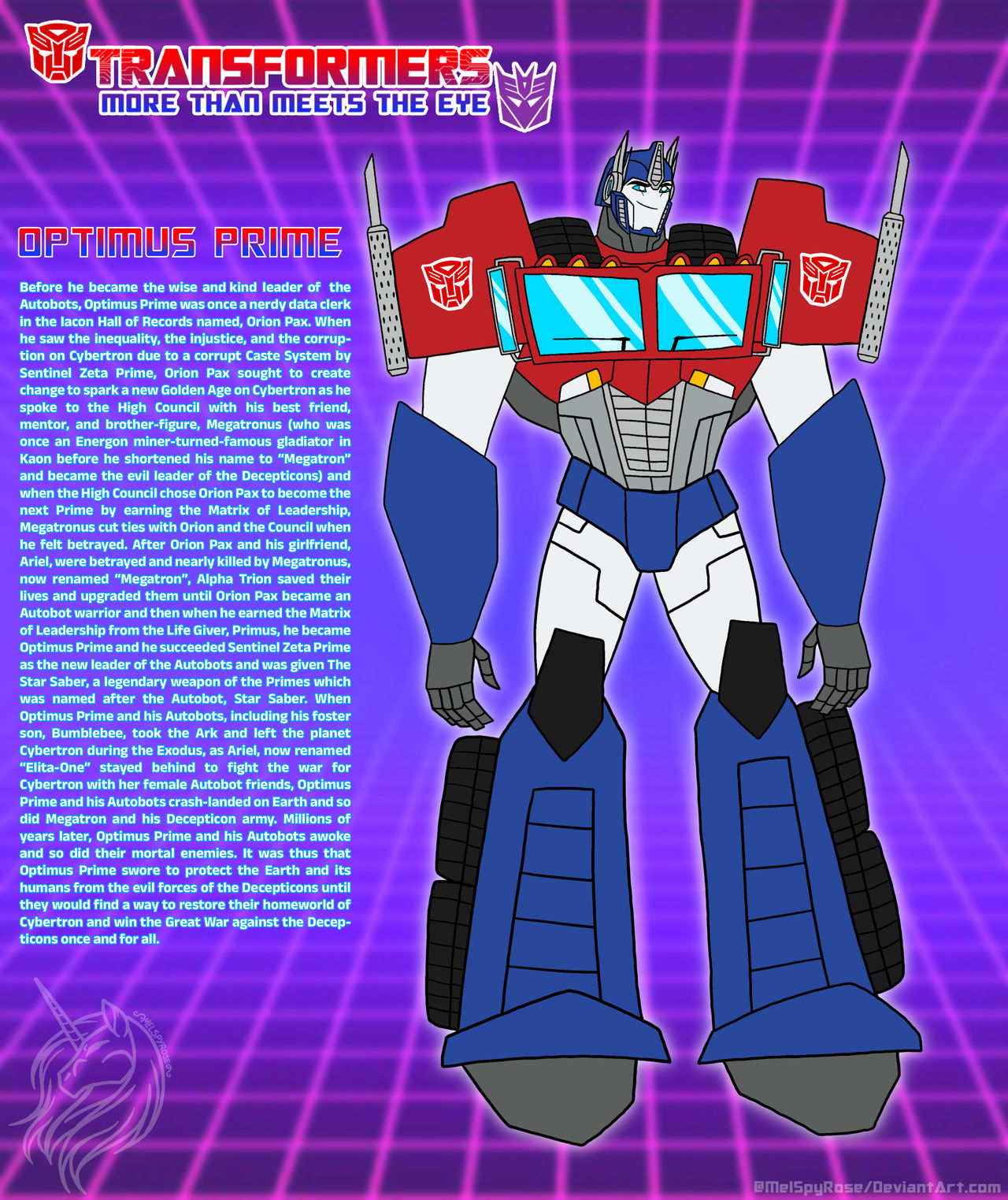 TFP: The Orionverse - Optimus Prime by MelSpyRose on DeviantArt