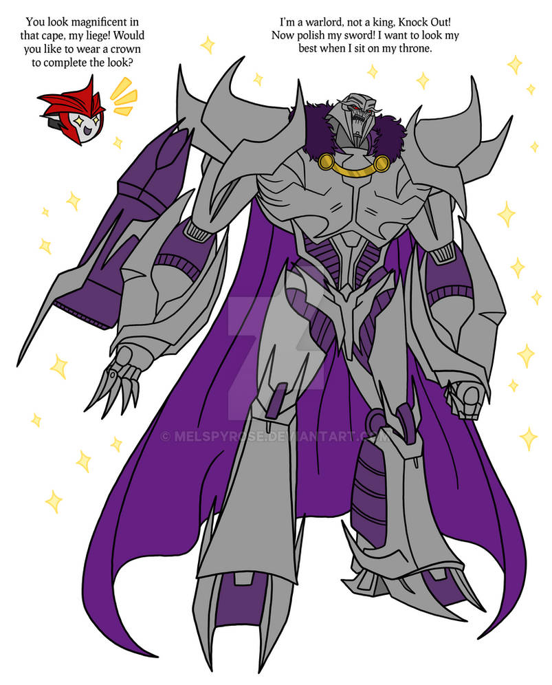 Lord Megatron looking fabulous by MelSpyRose on DeviantArt