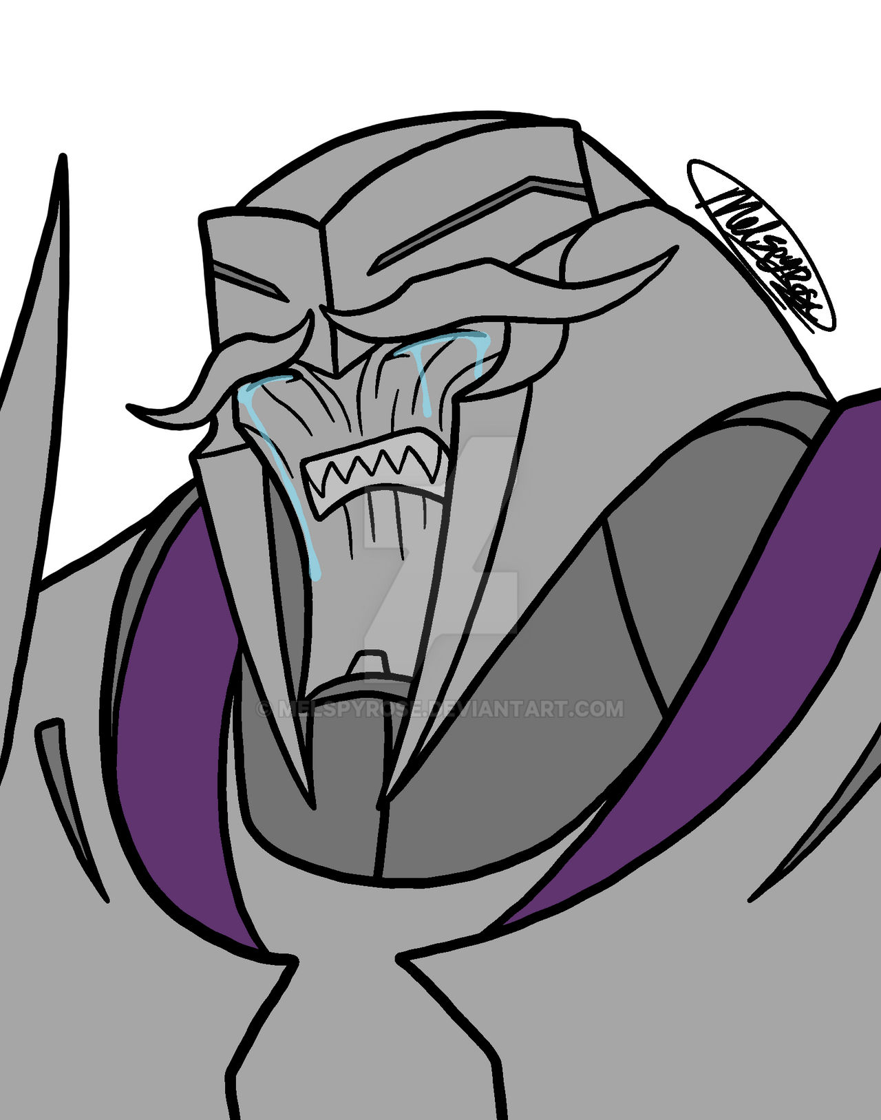 Crying Megatron by MelSpyRose on DeviantArt