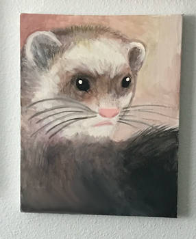 My Painting of a Ferret