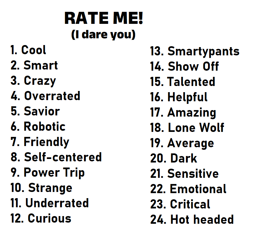 Rate me by MelSpyRose on DeviantArt