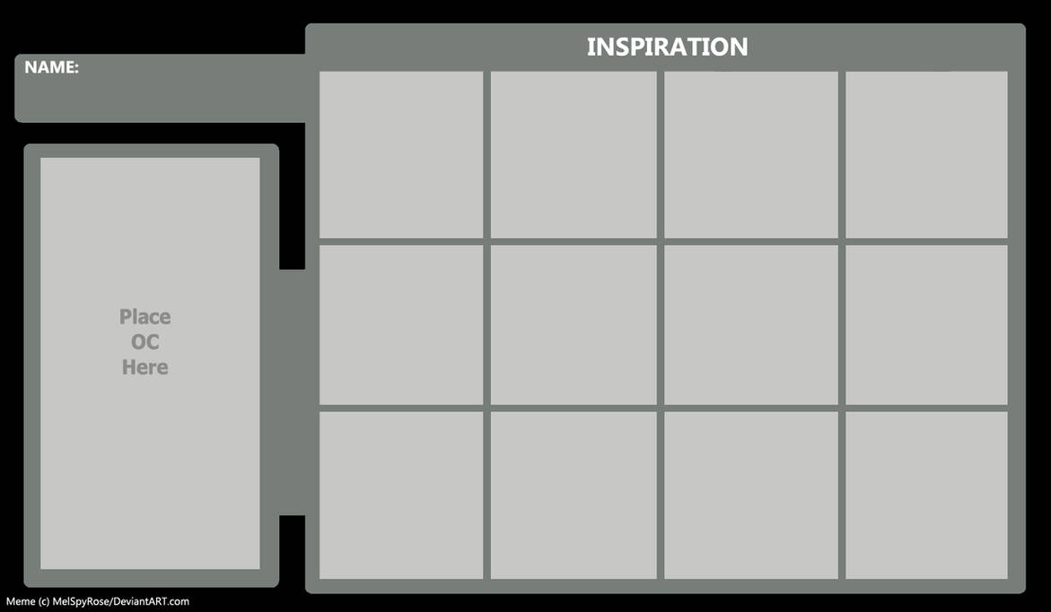 Oc Inspiration Deviantart OC Inspiration Meme by MelSpyRose1998 on DeviantArt