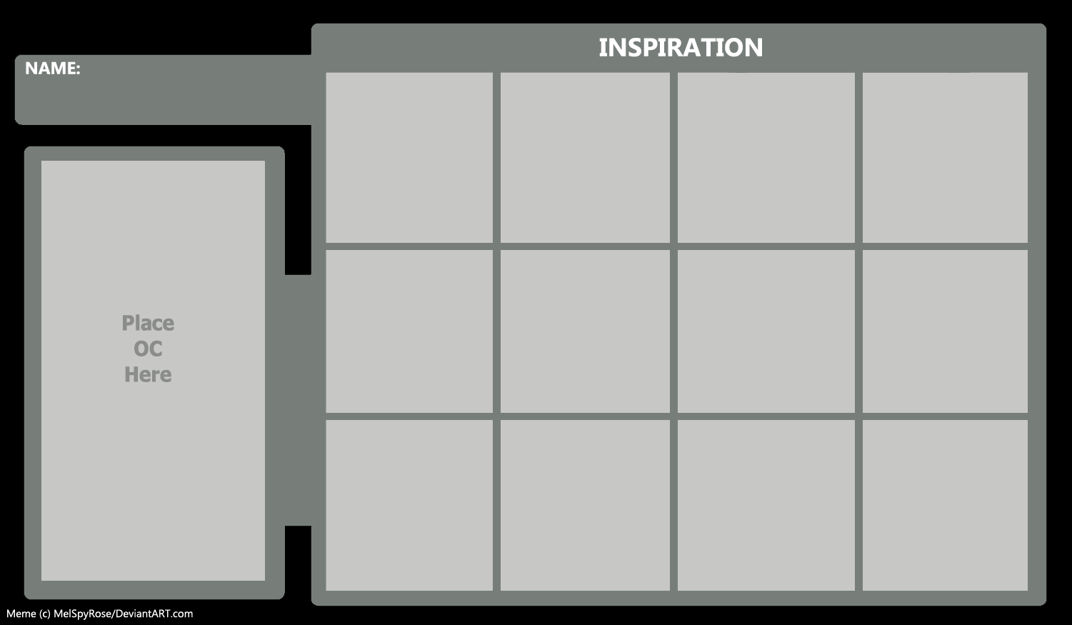 OC Inspiration Meme by MelSpyRose on DeviantArt OC Inspiration Meme by MelSpyRose on DeviantArt