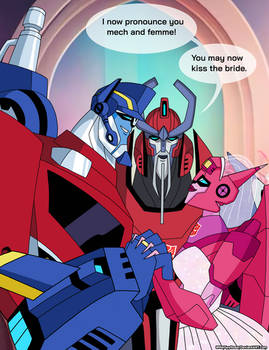 TFA Optimus Prime and Elita-One Get Married