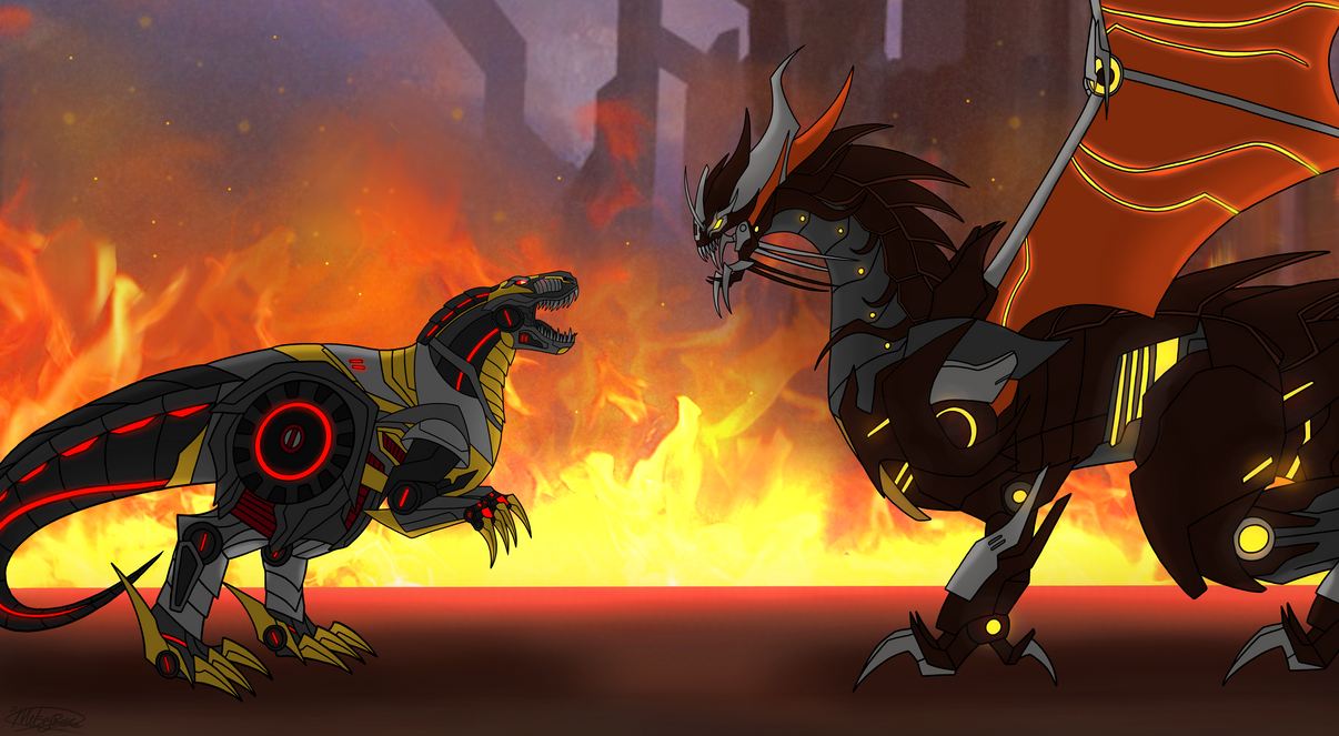 Grimlock VS Predaking by MelSpyRose1998 on DeviantArt