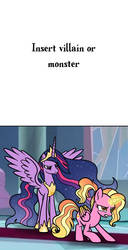 Princess Twilight Sparkle and Luster Dawn VS Blank