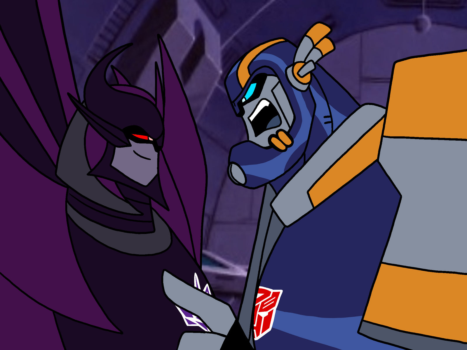 Sentinel Prime confronts Doomsayer by MelSpyRose on DeviantArt