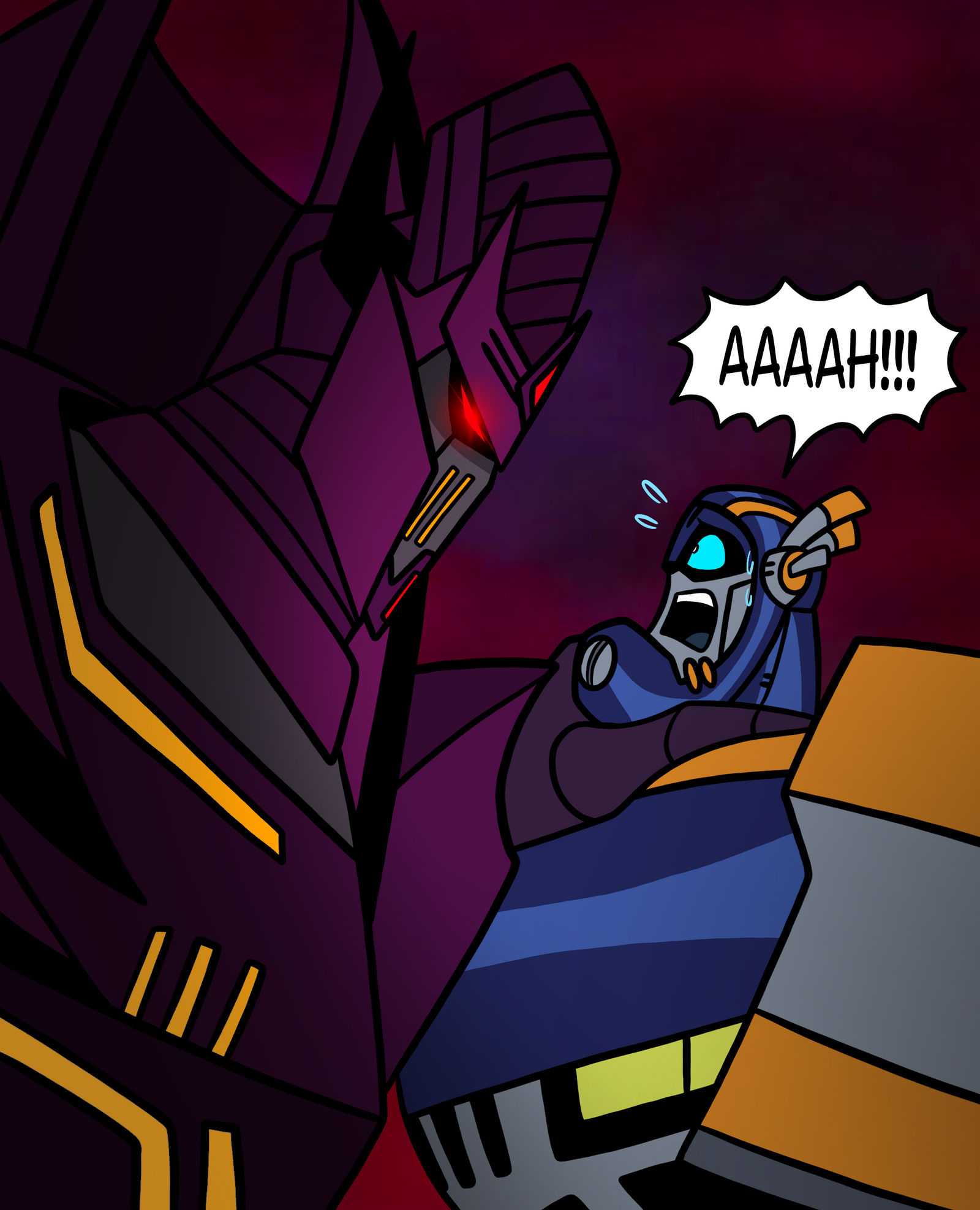 Sentinel Prime screams like a little girl by PaintStroke203 on DeviantArt