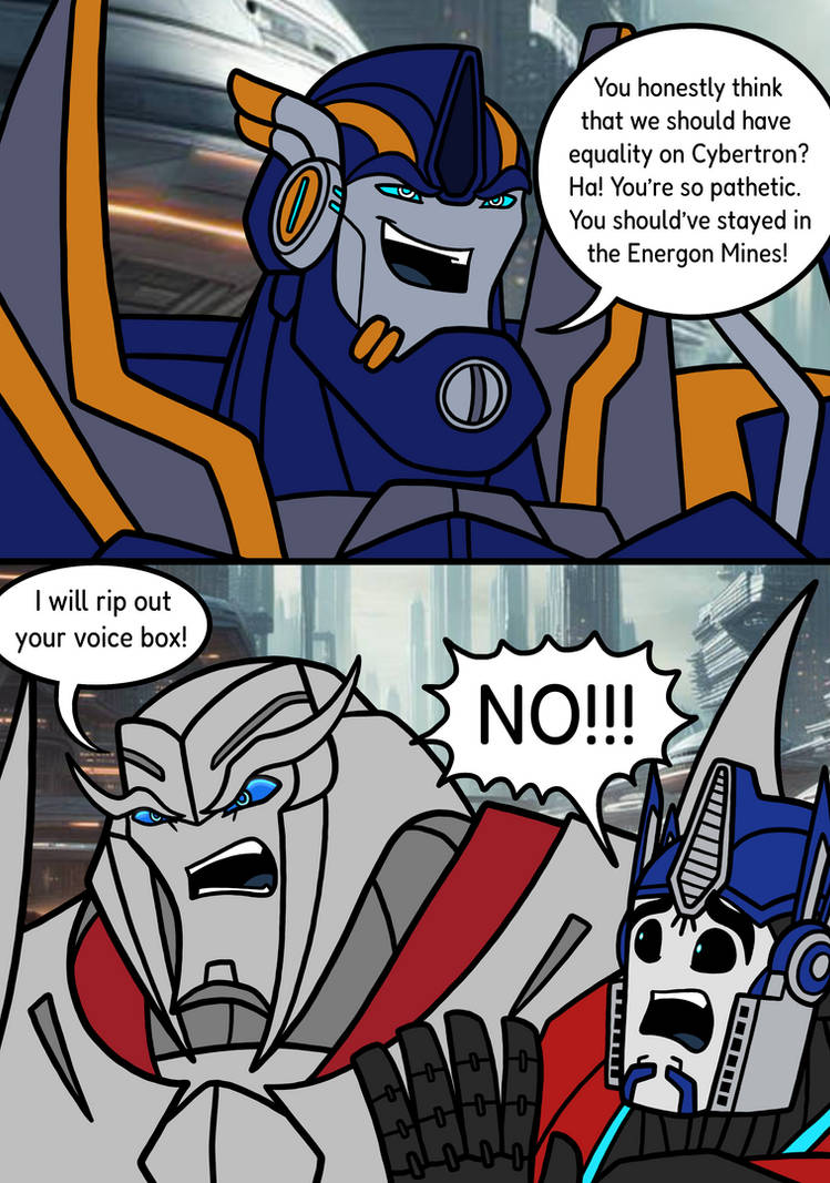 Sentinel Major roasts Megatron by MelSpyRose on DeviantArt
