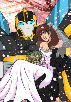 Hivemus x Charlie on their Wedding Day