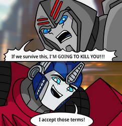 Transformers: One Screenshot Redraw