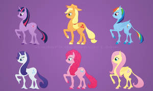 MLP Mane 6 redesign