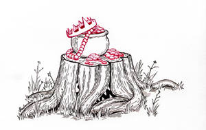 Inktober 2019 03 Bait