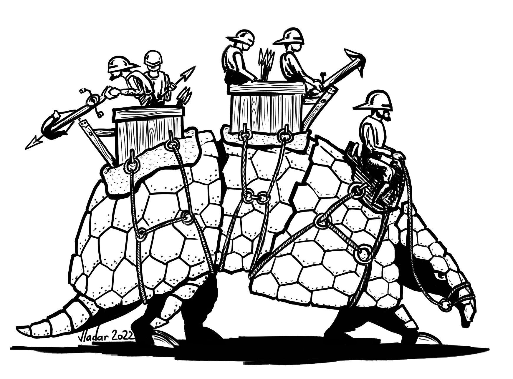 Inktober 2022 15 Armadillo