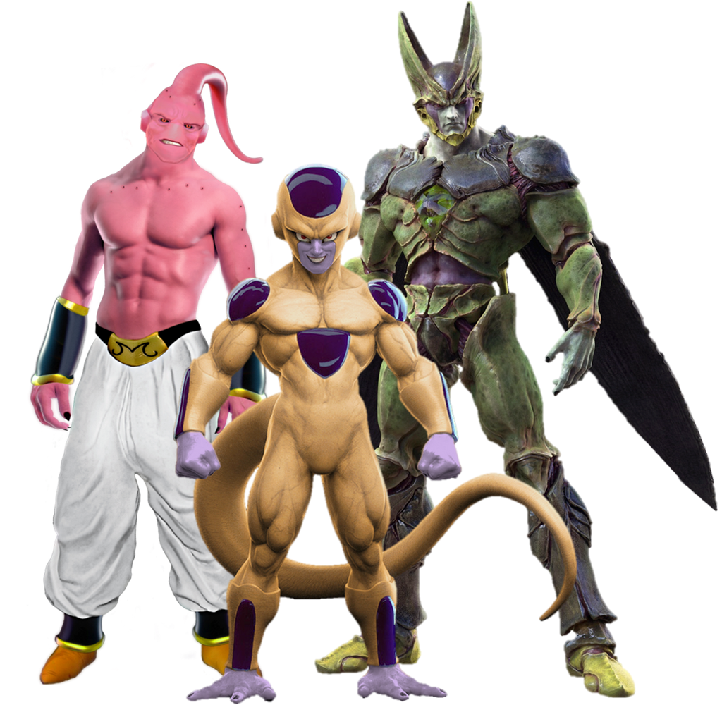 Dragon Ball Z PNG, Goku and Vegeta PNG, Cell Buu and Frieza PNG