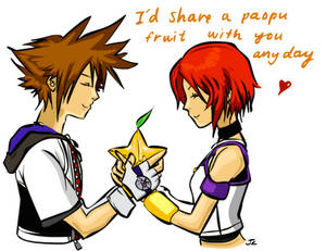 Kingdom Hearts pick-up line: Paopu Fruit