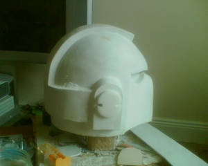 Space Marine Helmet WIP 2