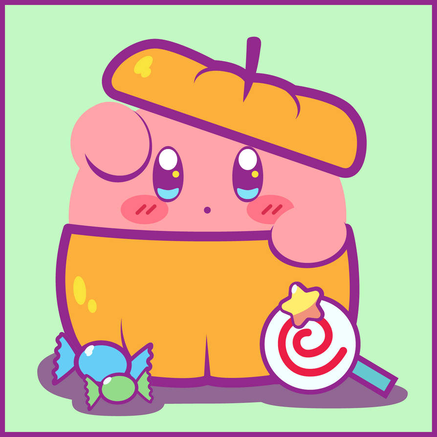 Pumpkin Kirby by PompPup on DeviantArt